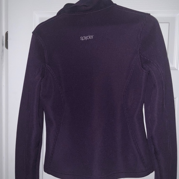 Women’s Spyder Purple Lined Ski Sweater - Size M - Picture 2 of 3
